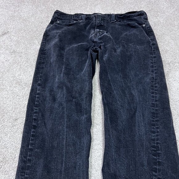 Levi’s Jeans Men’s Black Straight Leg Pockets Size 36x32 - Picture 4 of 12